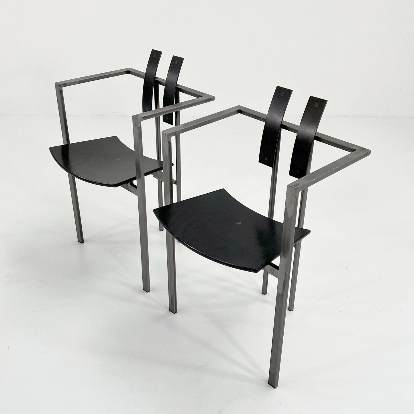 Black and Grey Postmodern Vintage Trix Chair by Karl Friedrich Förster, 1980s