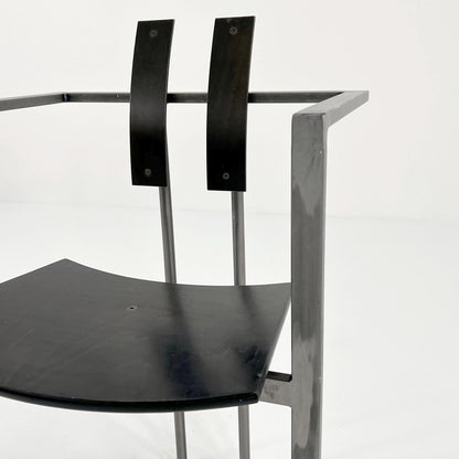 Black and Grey Postmodern Vintage Trix Chair by Karl Friedrich Förster, 1980s