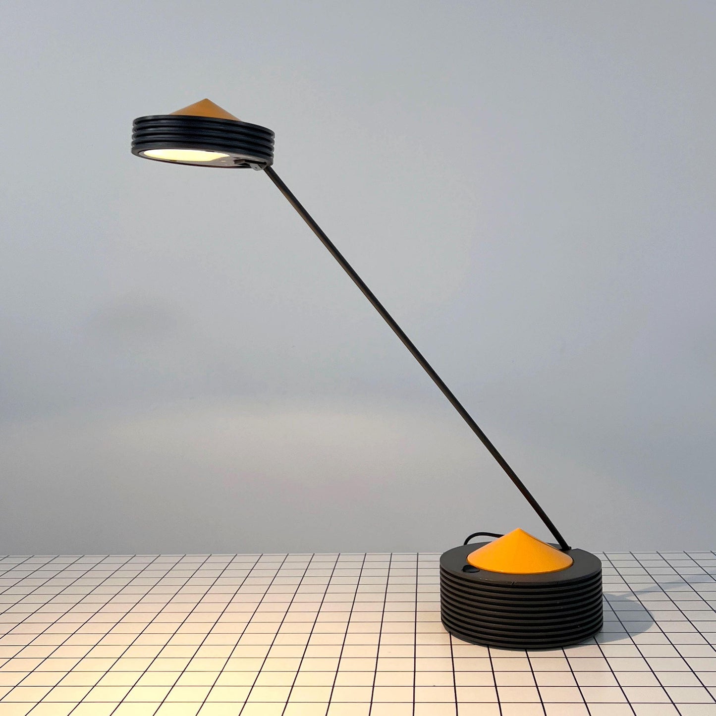 Vintage Yellow Lugano Desk Lamp by E Lite, 1980s