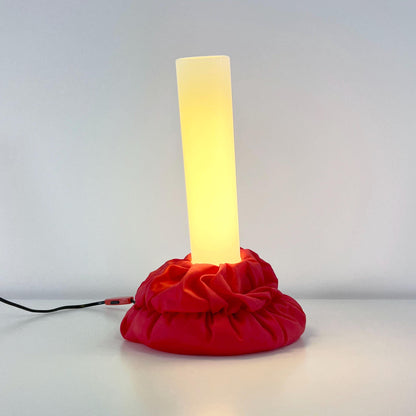 Vintage Red Cloche Table Lamp by De Pas, Durbino and Lomazzi for Sirrah, 1980s