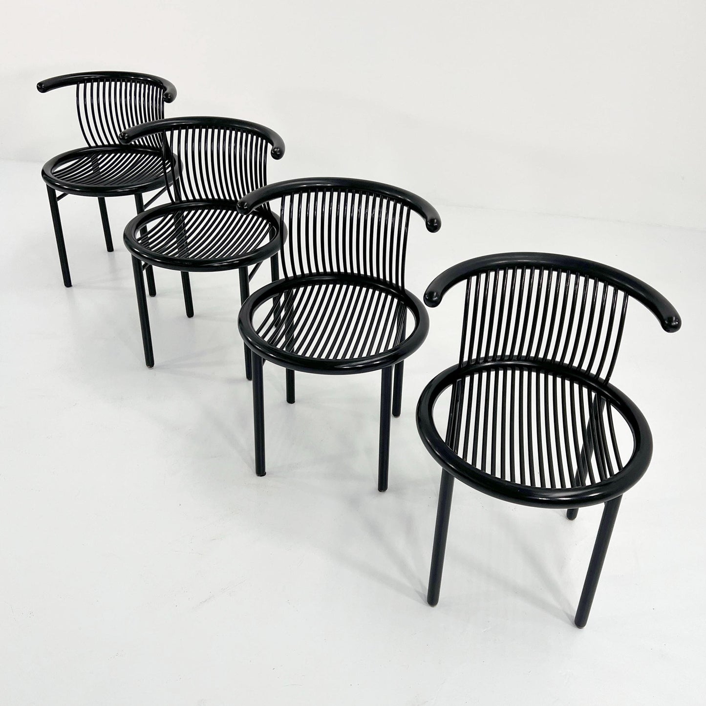 Set of 4 Circo chairs by Jutta and Herbert Ohl for Rosenthal Lübke, 1980s vintage