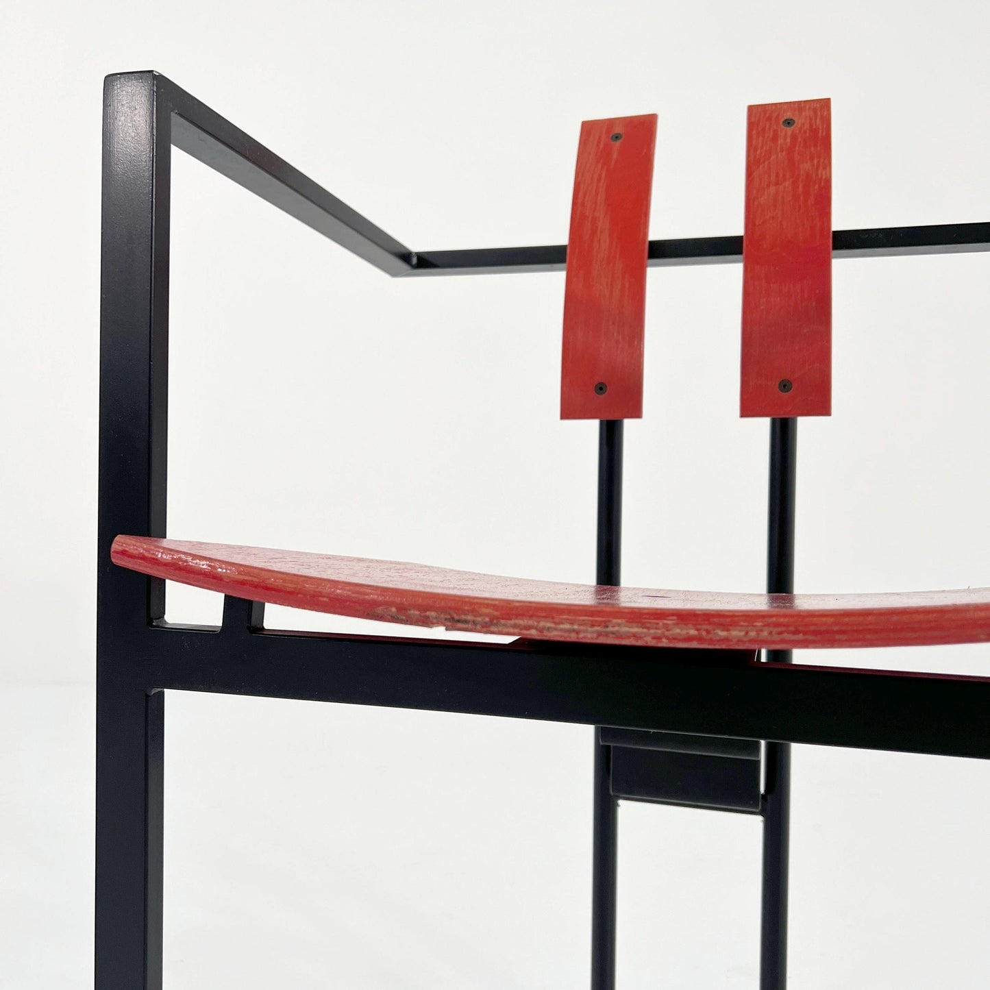 Vintage Postmodern Trix Chair in Black and Red by Karl Friedrich Förster, 1980s