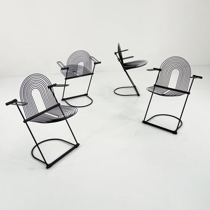 Vintage rocking chair with armrests by Jutta and Herbert Ohl for Rosenthal Lübke, 1980s.