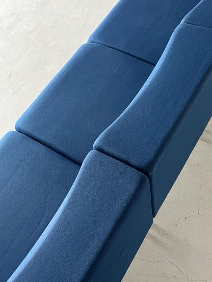 1 von 4 Blaue Vintage Freischwinger Modernist 'Path' Lounge Chairs von Fiorenzo Dorigo für Sitland, frühe 2000er Italien