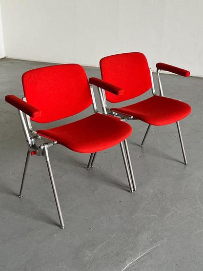 1 von 4 Mid-Century Modern Vintage 'DSC 106' Armchairs oder Desk Chairs von Giancarlo Piretti für Anonima Castelli, 1965 Italien