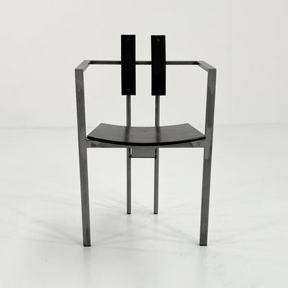 Black and Grey Postmodern Vintage Trix Chair by Karl Friedrich Förster, 1980s