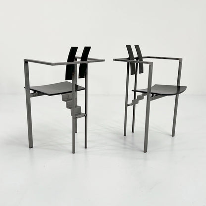 Black and Grey Postmodern Vintage Trix Chair by Karl Friedrich Förster, 1980s