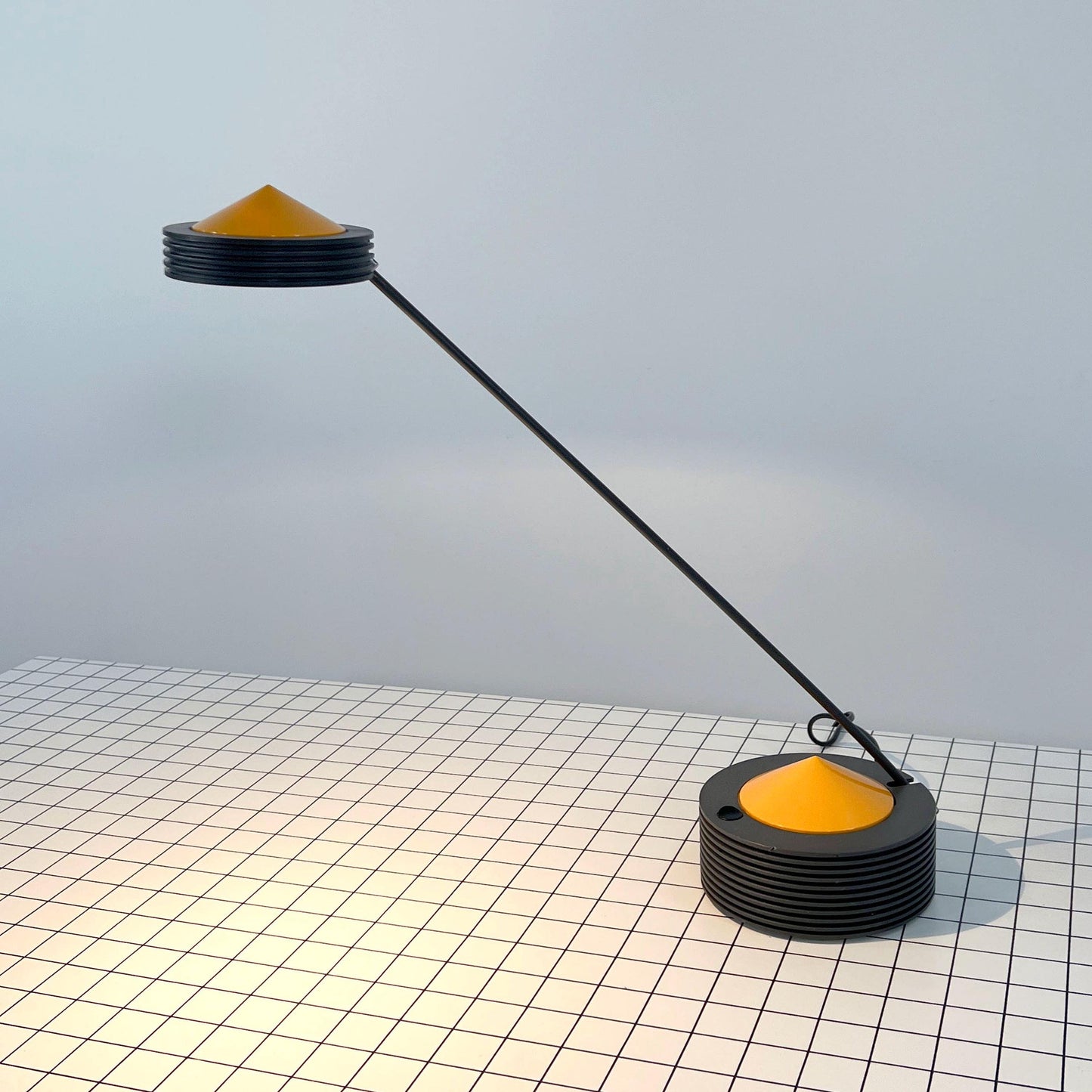 Vintage Yellow Lugano Desk Lamp by E Lite, 1980s