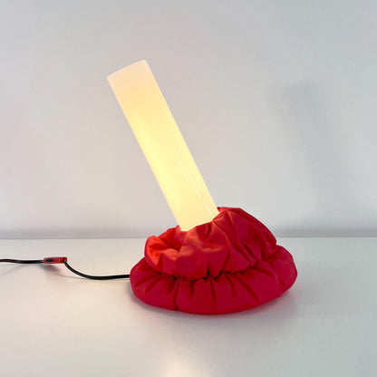 Vintage Red Cloche Table Lamp by De Pas, Durbino and Lomazzi for Sirrah, 1980s