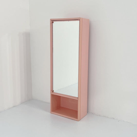 Vintage medicine cabinet in pink by Olaf Von Bohr for Gedy, 1970s