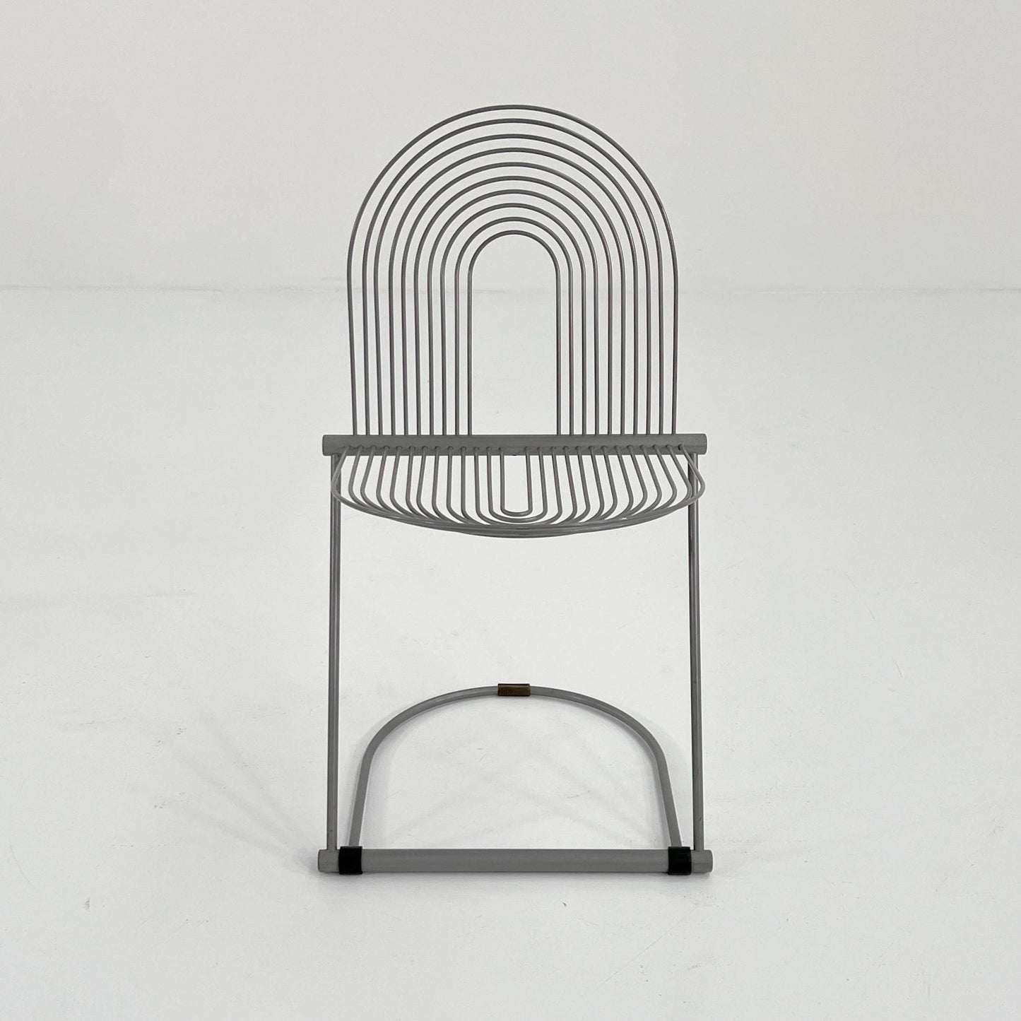 Grey vintage rocking chair by Jutta and Herbert Ohl for Rosenthal Lübke, 1980s