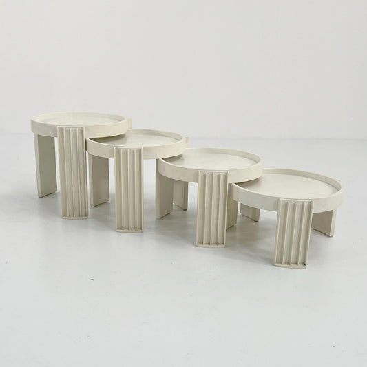 Set of 2 Marema vintage nesting tables by Gianfranco Frattini for Cassina, 1960s