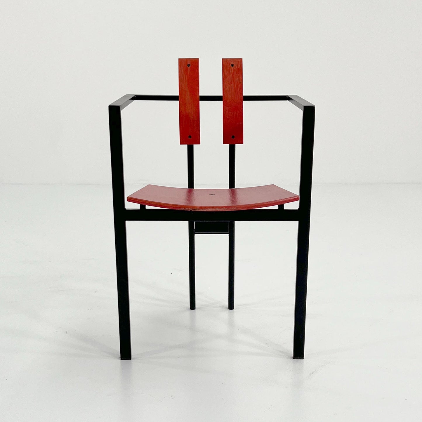 Vintage Postmodern Trix Chair in Black and Red by Karl Friedrich Förster, 1980s