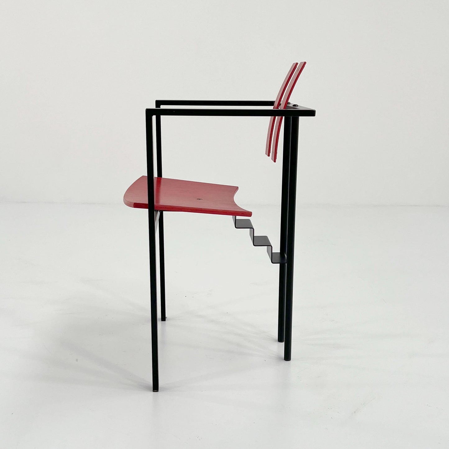 Vintage Postmodern Trix Chair in Black and Red by Karl Friedrich Förster, 1980s