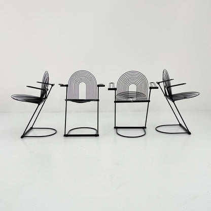 Vintage rocking chair with armrests by Jutta and Herbert Ohl for Rosenthal Lübke, 1980s.