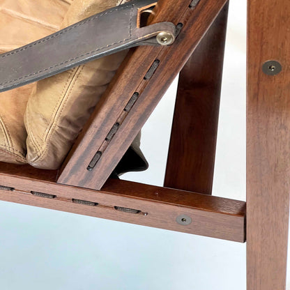 Hunter Chair und Hocker von Torbjørn Afdal für Bruksbo Møbler, Detailansicht  Schnürrung