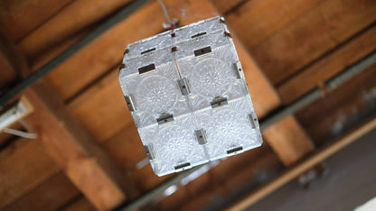 Plafonnier / lampe cube du milieu du siècle par Kamenicky Senov, CSSR