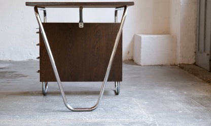 Bureau Bauhaus de Petr Vichr pour Kovona en marron foncé