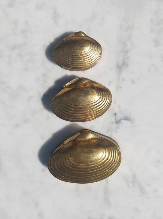 Vintage Brass Casket Trio – Elegant Decoration for Your Home