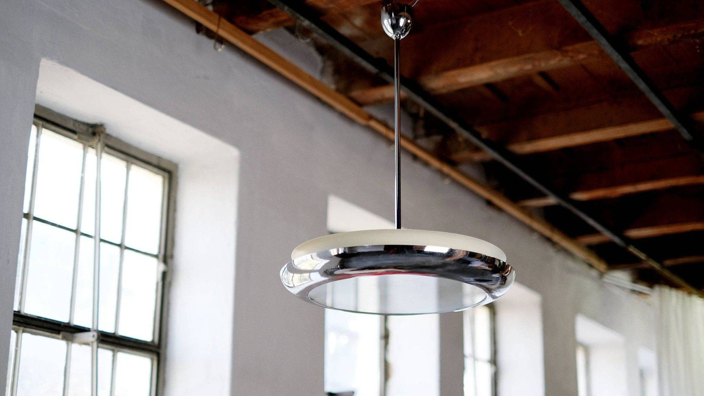 Bauhaus pendant lamp "UFO" by Josef Hurka for Napako