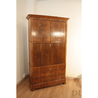 Originaler Umbertino-Sideboard-Sekretär aus massiver Eiche aus dem späten 19. Jahrhundert