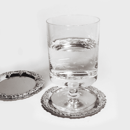 Edelstahl Vintage Untersetzer Set – Stilvoll & Praktisch