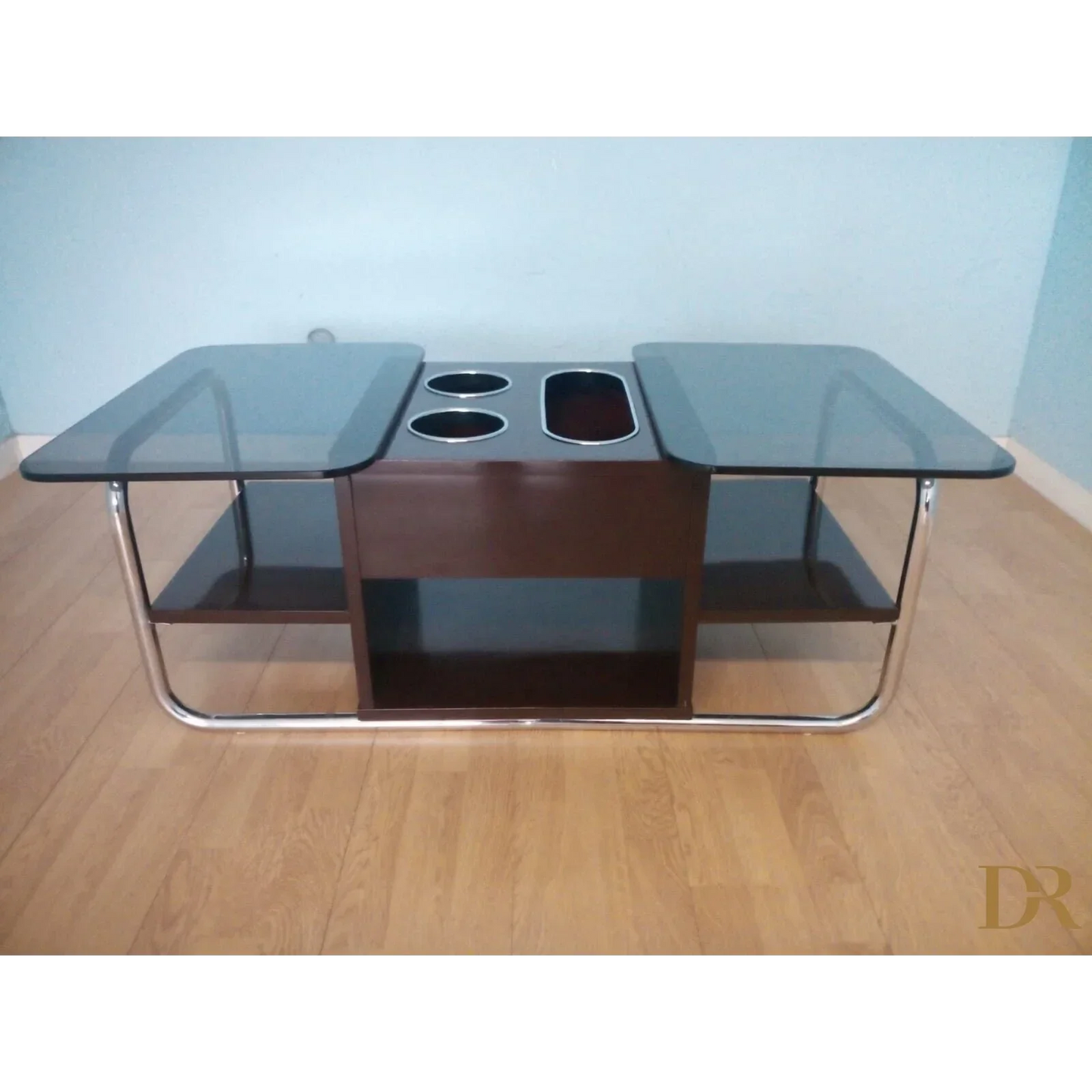 Tisch Couchtisch Wohnzimmertisch Kaffee Kaffee Tee 70er Jahre verchromtes Metall und Glas Dario Raia Antiquitäten Modern Vintage 50er 60er 70er Nachttisch TV-Schrank in Walnuss Antike Möbel Esszimmermöbel Neue Möbel für zu Hause Schlafzimmermöbel Möbel für das neue Zuhause Arbeitszimmermöbel Schlafzimmer-Couchtisch antiker Tisch Dekotisch