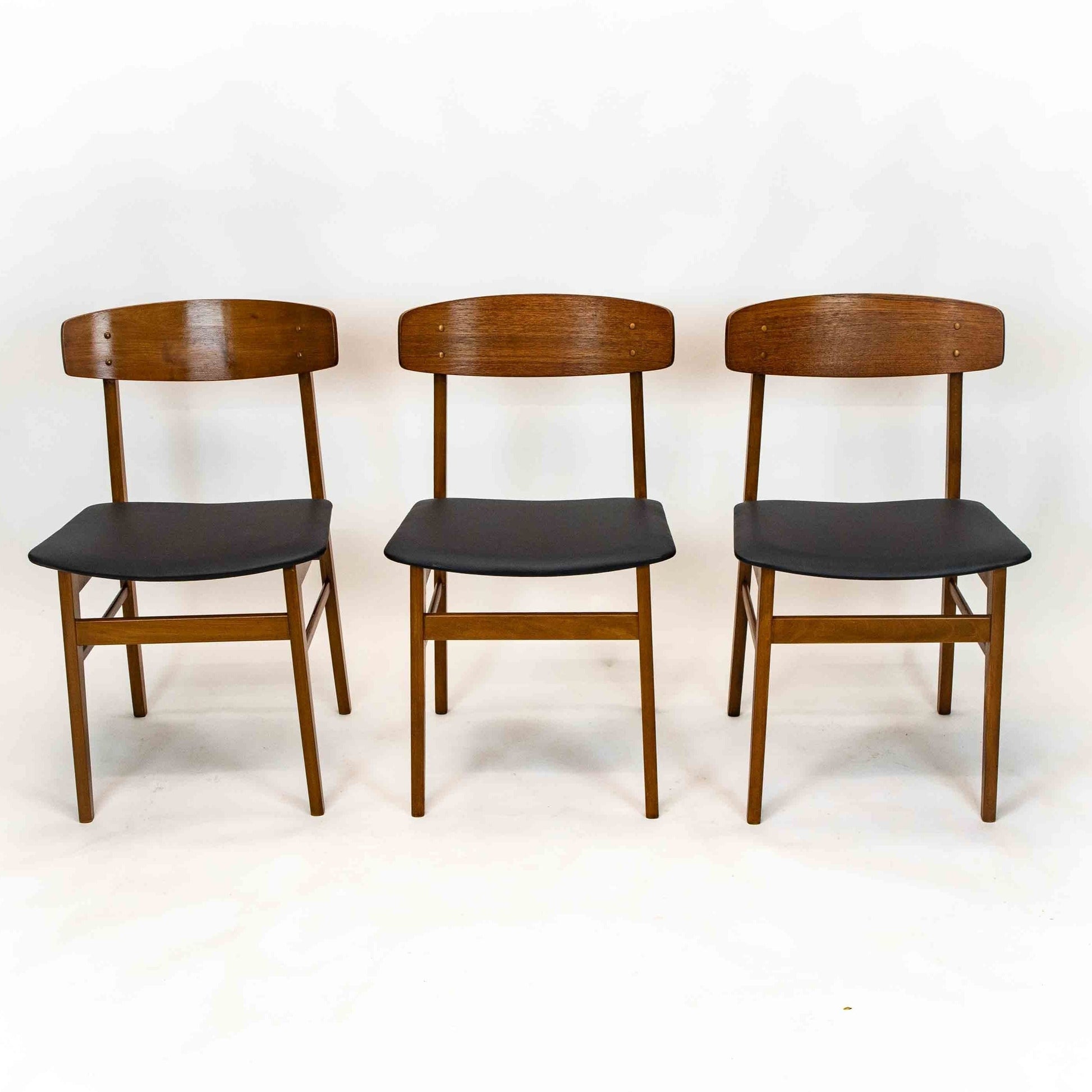 3 Stück Set Teak Sessel Set von Sax Dänemark, Vorderseite