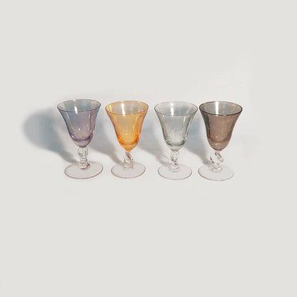 Vintage Liqueur Glasses Set: Elegance from Murano Glass