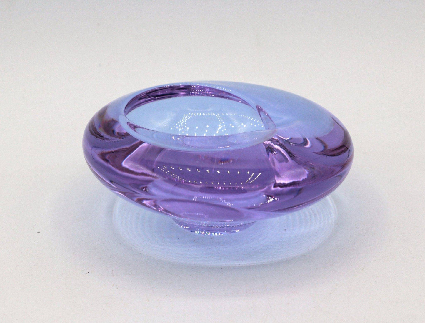 Vintage bowl ashtray alexandrite Bohemia 1950s