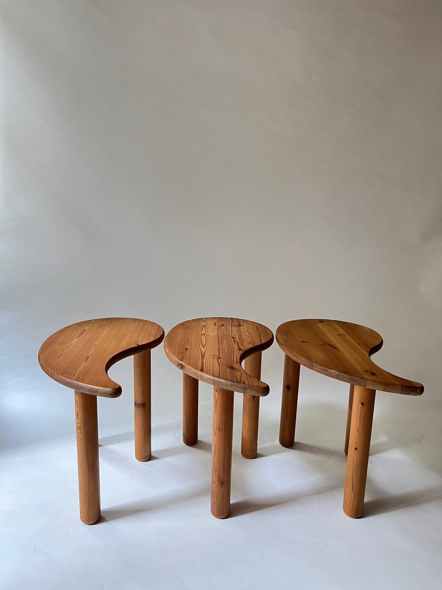 Yin Yang Pine Side Tables