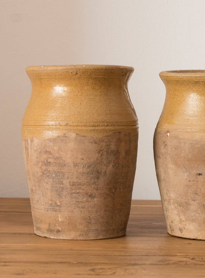 Glasierte kleine Vasen Vintage