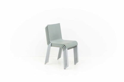 Maarten Van Severen .03 chairs by Vitra in grey vintage