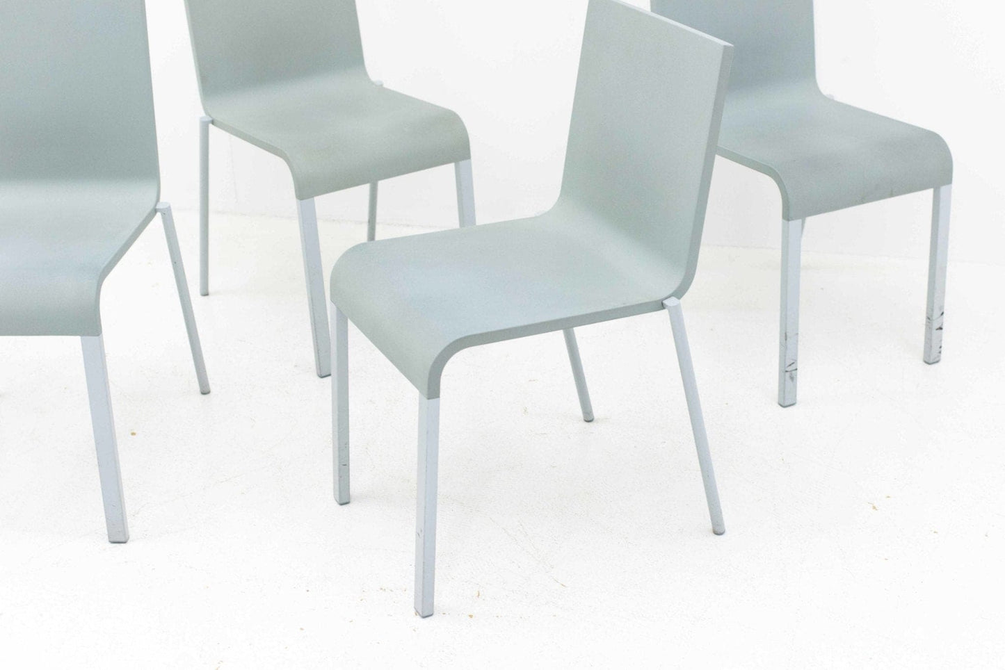 Chaises Maarten Van Severen .03 de Vitra en gris vintage