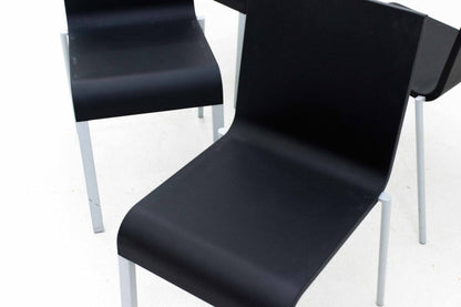 Maarten Van Severen .03 chairs by Vitra in Black Vintage