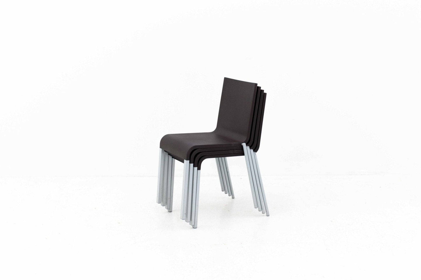 Chaises Maarten Van Severen .03 de Vitra en noir vintage