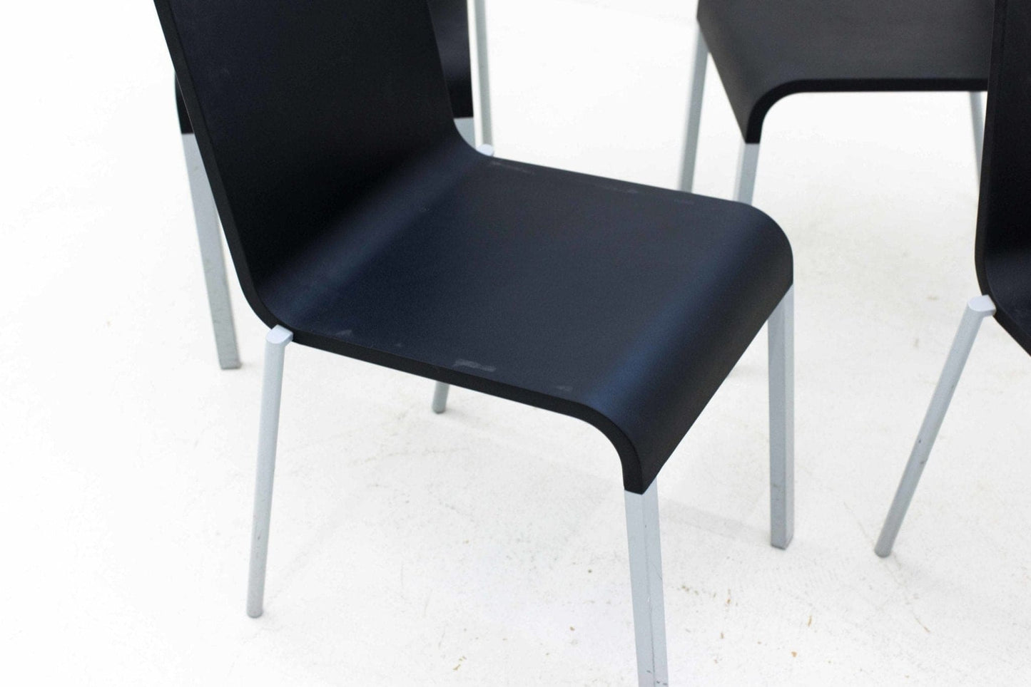 Chaises Maarten Van Severen .03 de Vitra en noir vintage