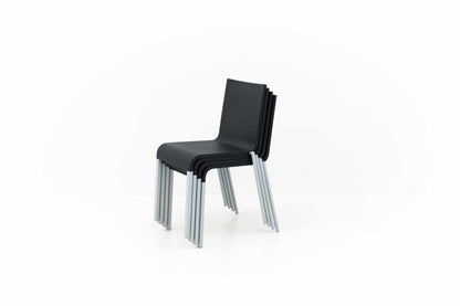 Maarten Van Severen .03 Stühle von Vitra in Schwarz Vintage