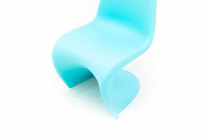 Verner Panton Junior Chair by Vitra in Light Blue Vintage