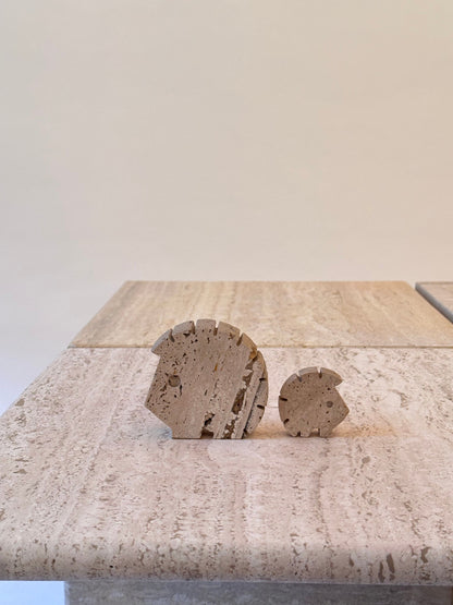 Travertine Hedgehogs, Enzo Mari for Fratelli Manelli, 1970s - 2nd home