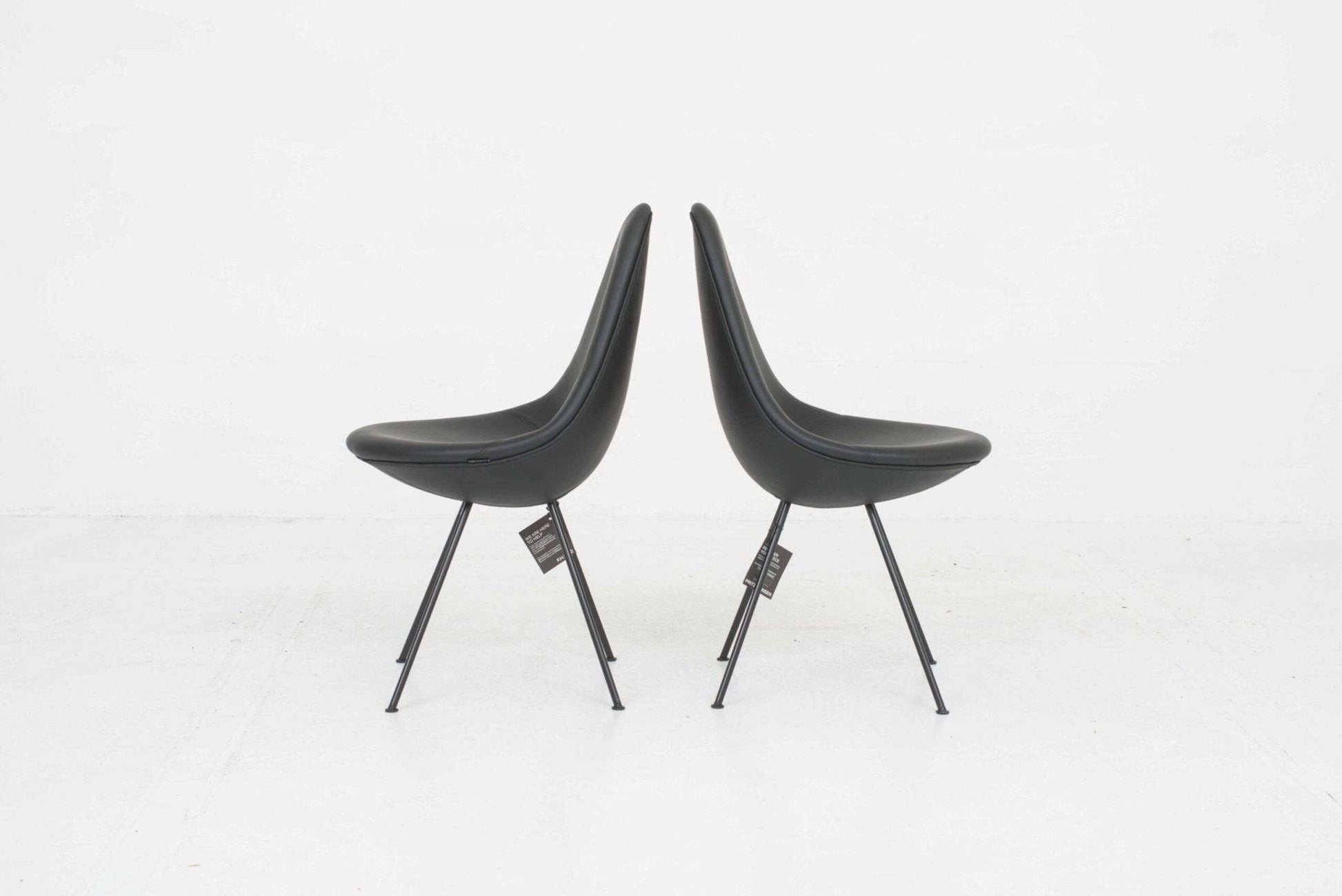 Arne Jacobsen Drop Stuhl von Fritz Hansen in Leder - 2nd home