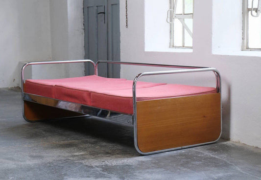 Bauhaus Sofa / Daybed aus verchromten Stahlrohren - 2nd home