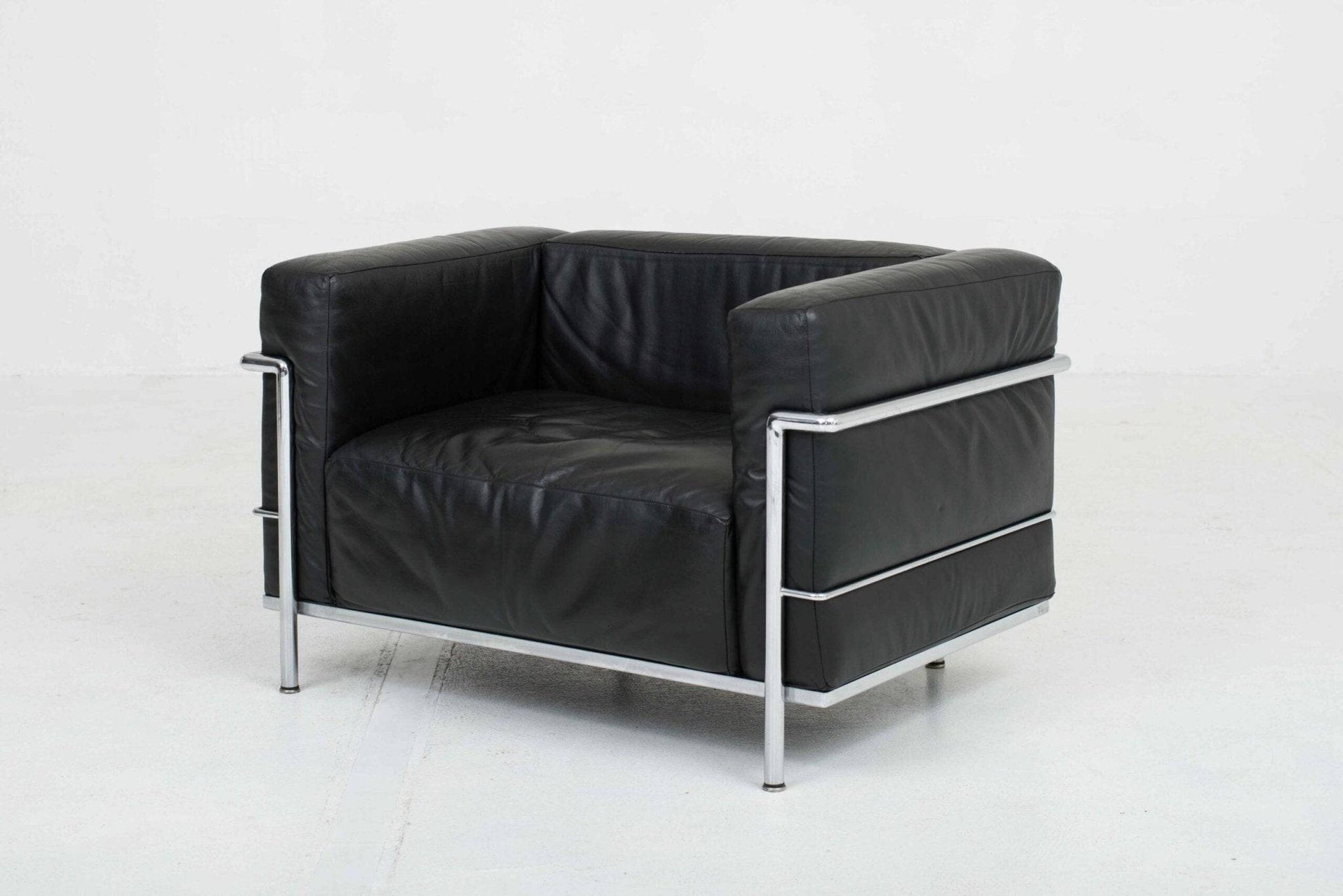 Cassina LC3 Sessel von Le Corbusier in schwarzem Leder - 1960er Jahre - 2nd home