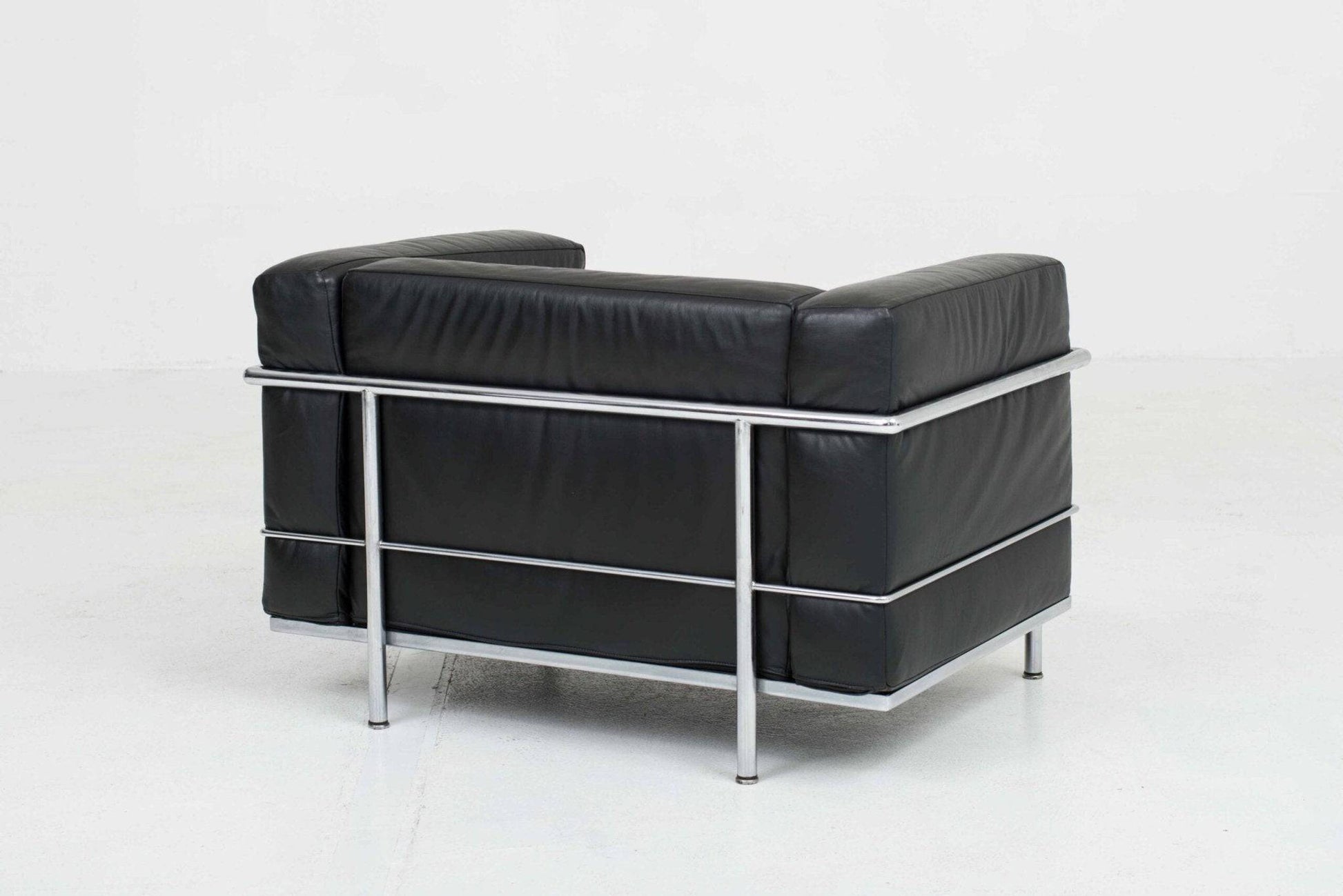 Cassina LC3 Sessel von Le Corbusier in schwarzem Leder - 1960er Jahre - 2nd home