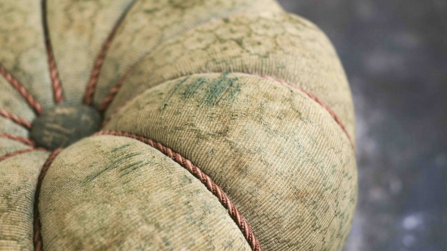 Grüner Vintage Pouf von Halabala - 2nd home