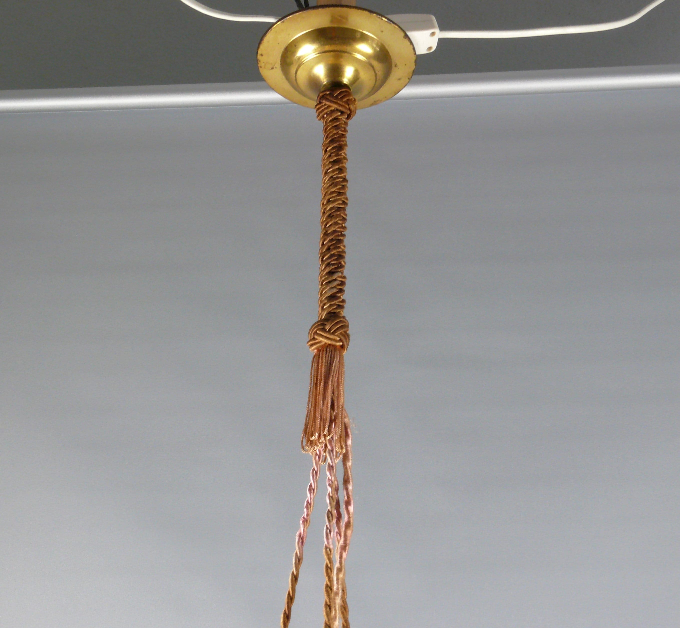 Mercantile design rope and brass pendant lamp store