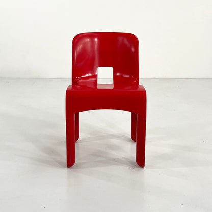 Red Model 4867 Universale Chair by Joe Colombo for Kartell, 1970s - 2nd home