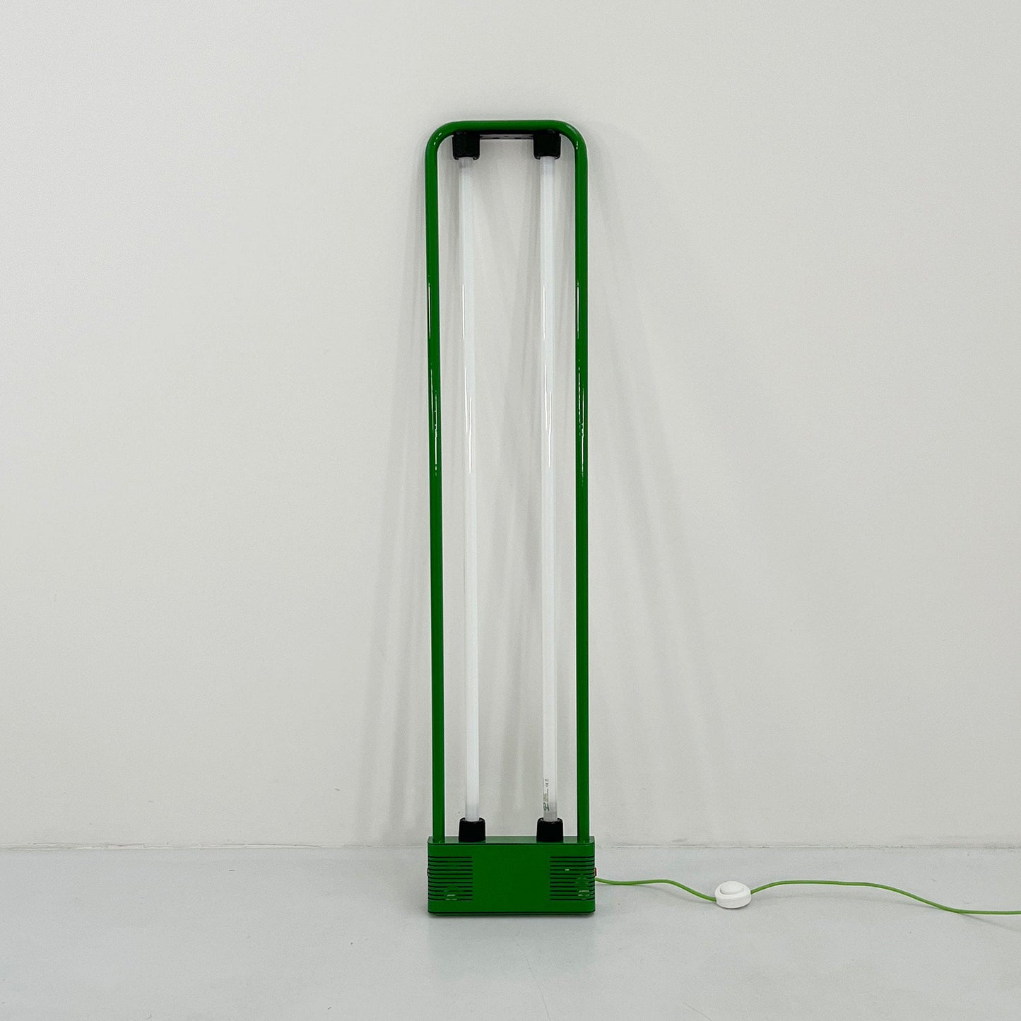 Green neon vintage lamp by Gian N. Gigante for Zerbetto, 1980s