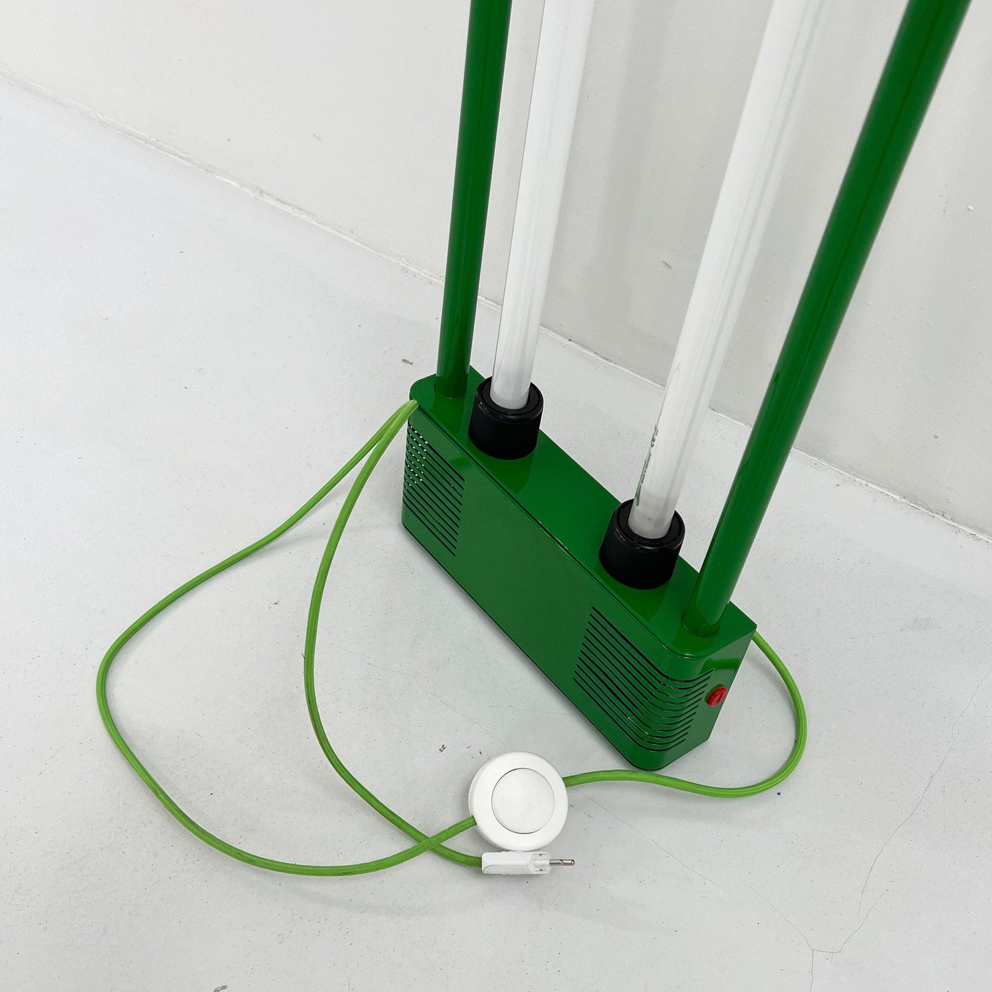 Green neon vintage lamp by Gian N. Gigante for Zerbetto, 1980s