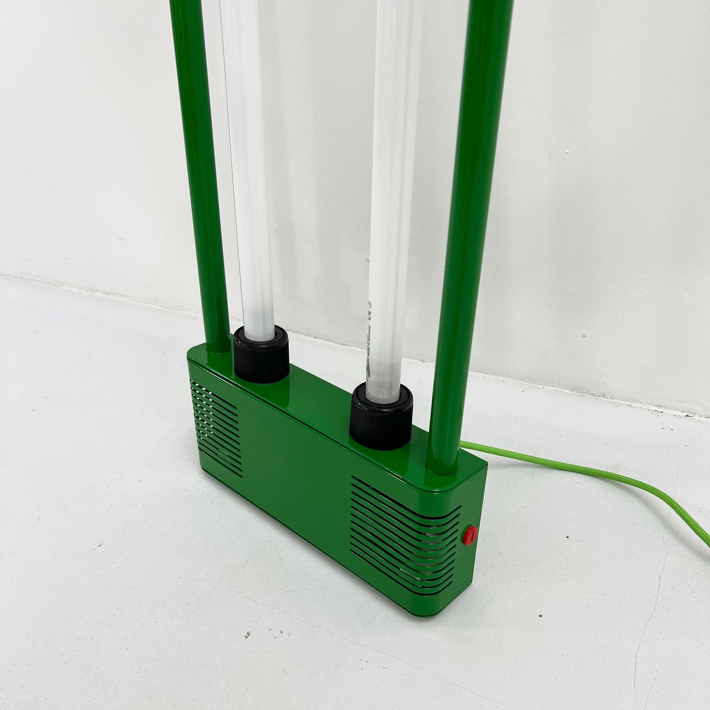 Green neon vintage lamp by Gian N. Gigante for Zerbetto, 1980s